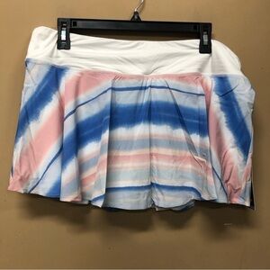 Kyodan Blue Pink White Skort Golf Tennis Pickle Ball Size XL NWT